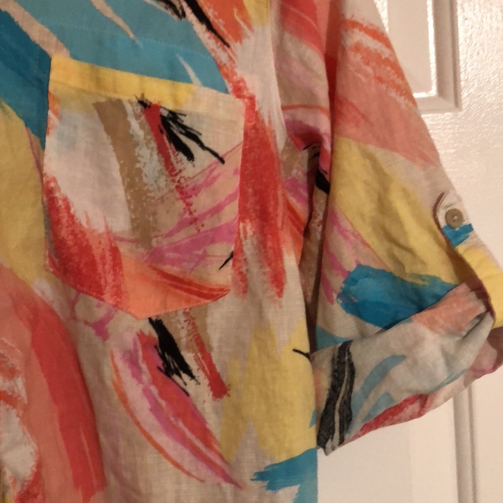 Northern Reflections - 
Colorful Abstract Button-Up Shirt - Picture 4 of 7